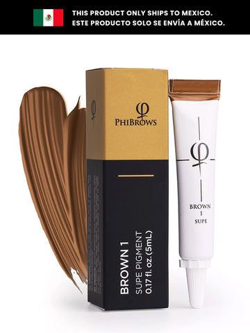 PhiBrows Brown 1 SUPE Pigment 5ml - 1pc (MEX)