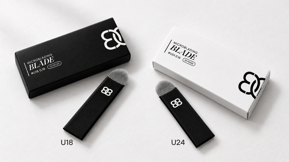 U18 vs U24: Choosing a Microblading Blade for Skin Types