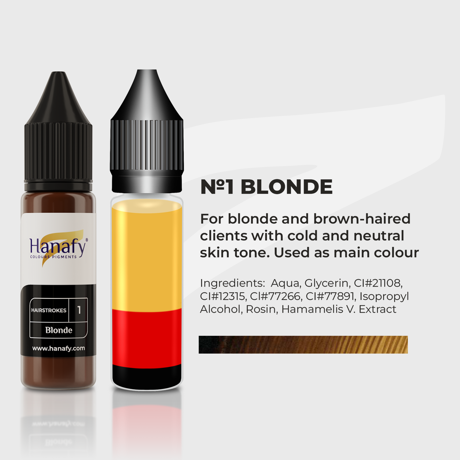 Hanafy Hairstrokes - Blonde N1 – professional permanent makeup & beauty product