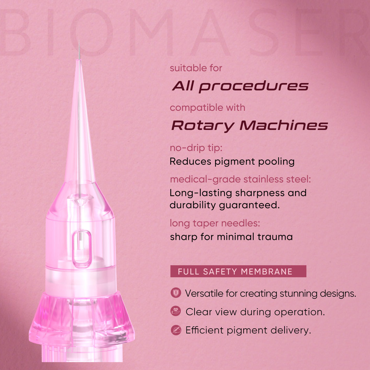 Biomaser Pinky Pro Cartridge Needle 20pcs – professional permanent makeup & beauty product