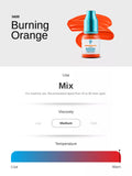 Burning Orange PMU Mix Shader Pigment 10ml