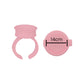 Pink Ring Pigment Cups 100pcs – professional permanent makeup & beauty product