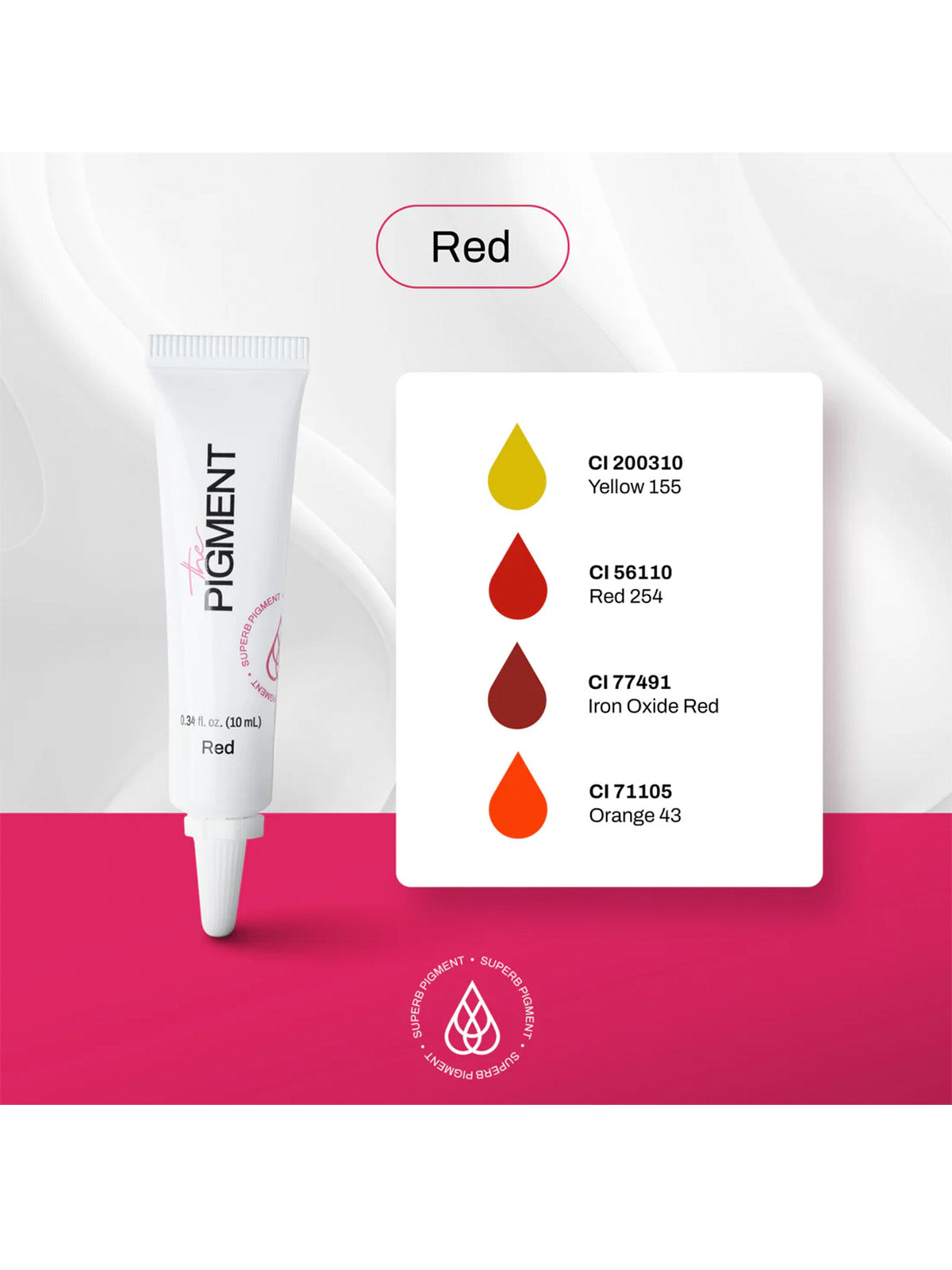 The Pigment - Microblading Red (10ml) – professional permanent makeup & beauty product