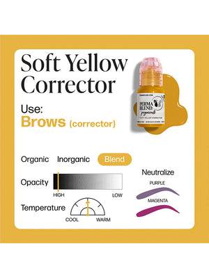 Perma Blend - Soft Yellow Corrector 1/2oz – professional permanent makeup & beauty product