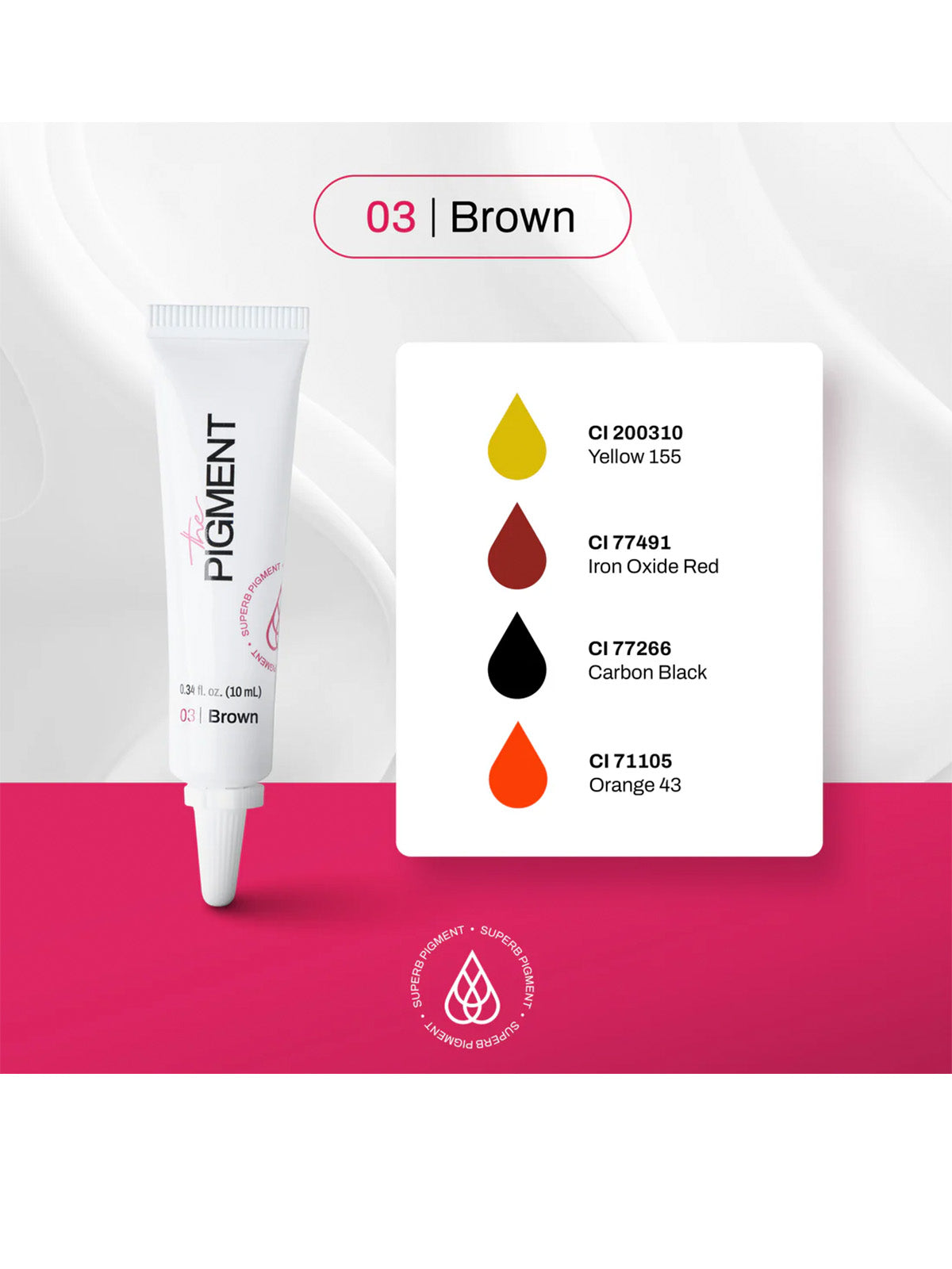 The Pigment - Microblading Brown 3 (10ml) – professional permanent makeup & beauty product