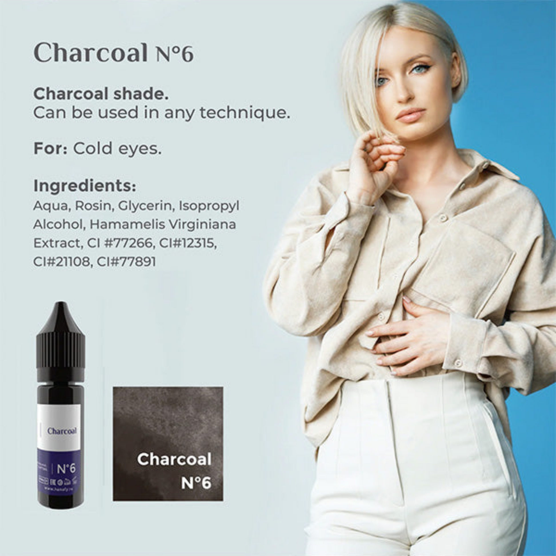 Hanafy Charcoal N6 – professional permanent makeup & beauty product