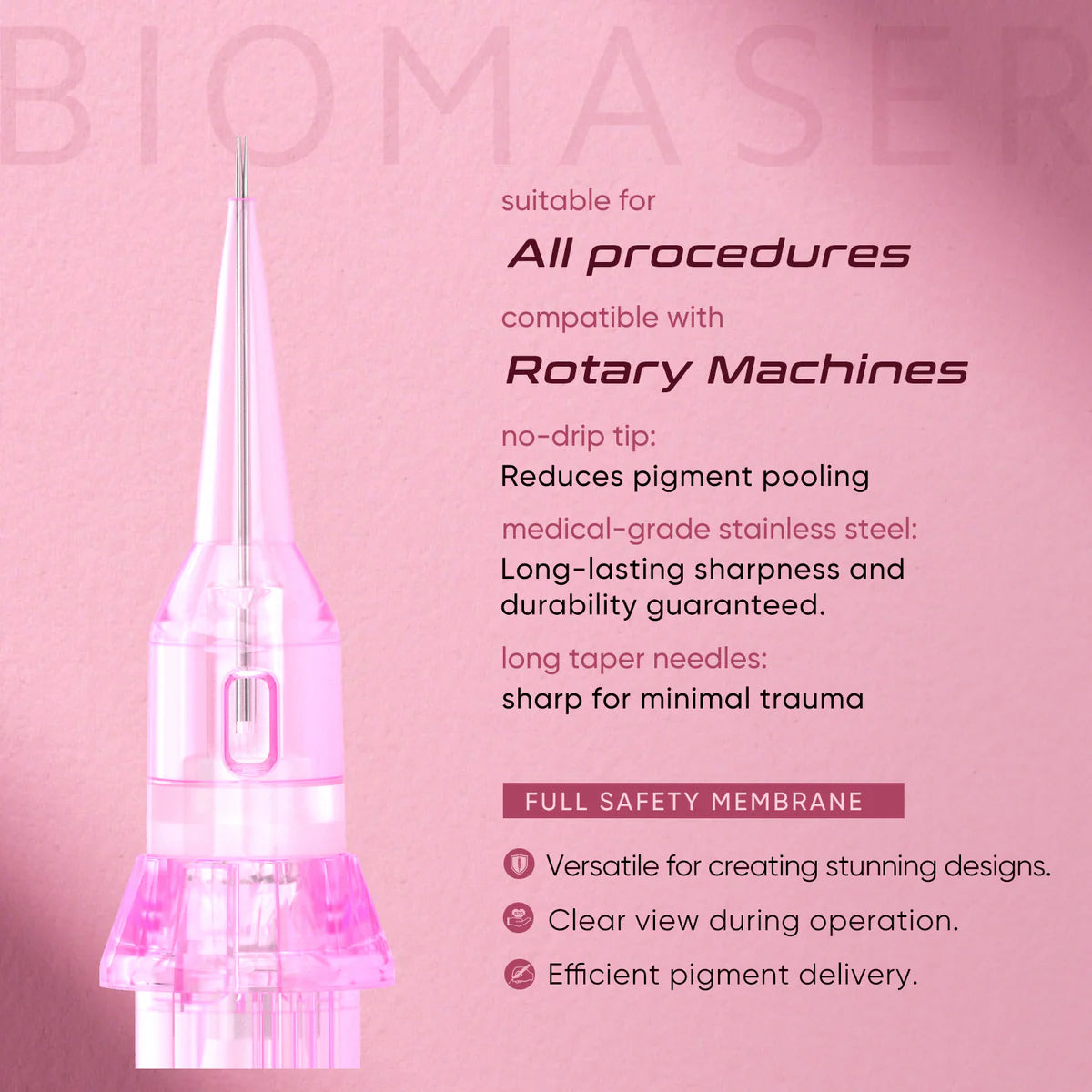 Biomaser Pinky Pro Cartridge Needle 20pcs – professional permanent makeup & beauty product