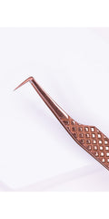 Kona - Nano-Tech Rose Gold + Diamond Grip Tweezer (for Volume, 90°)