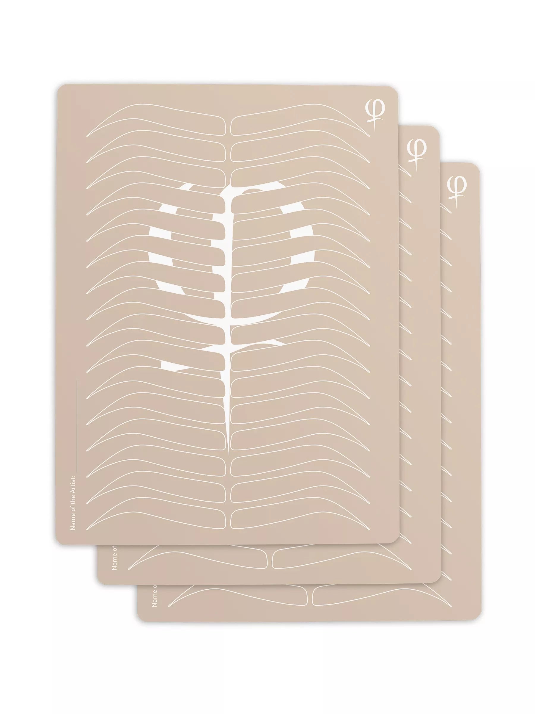 Practicing Latex Printed Shape and Outlines 3pcs – professional permanent makeup & beauty product