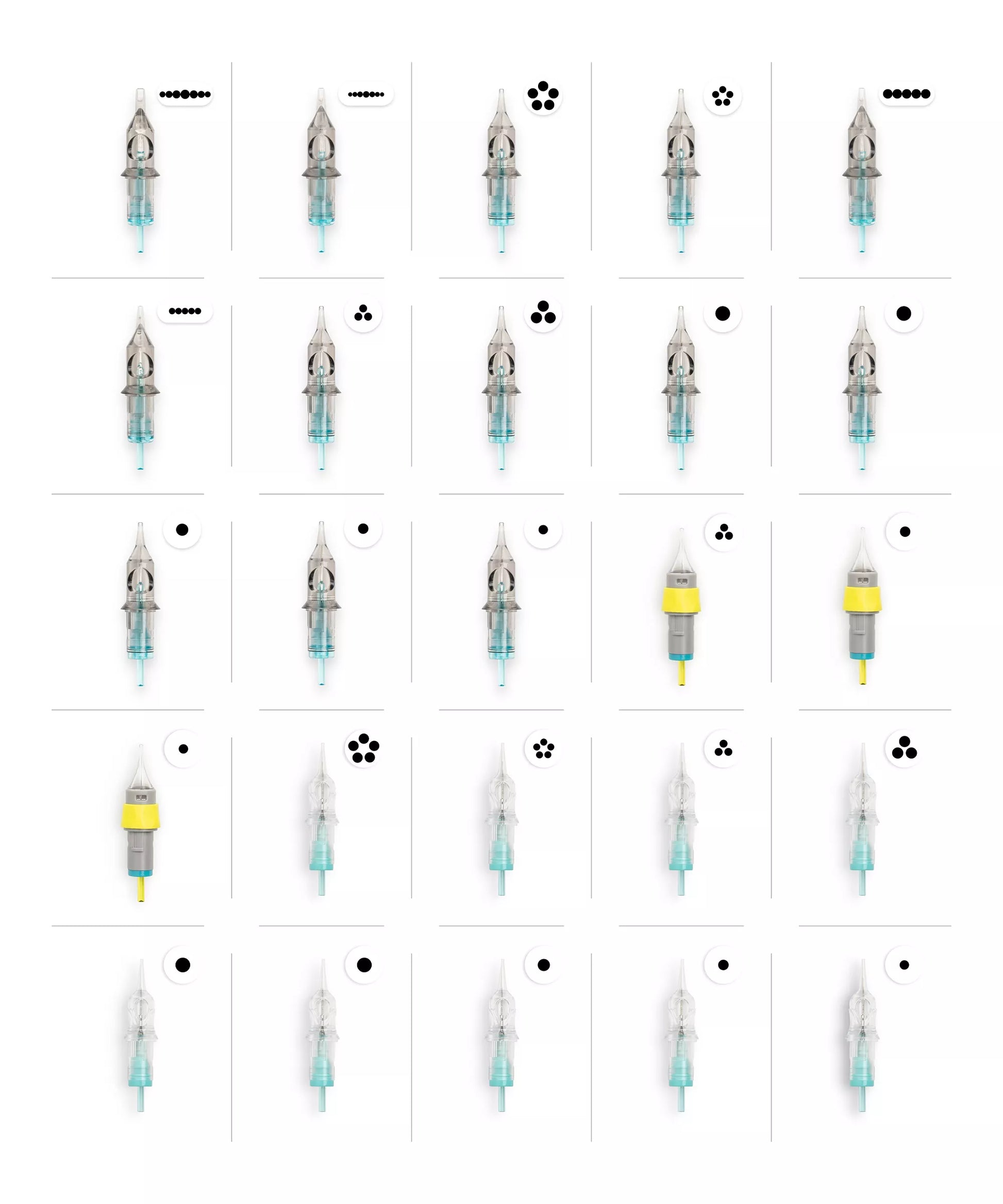 Cartridge Trial Set 25pcs – professional permanent makeup & beauty product