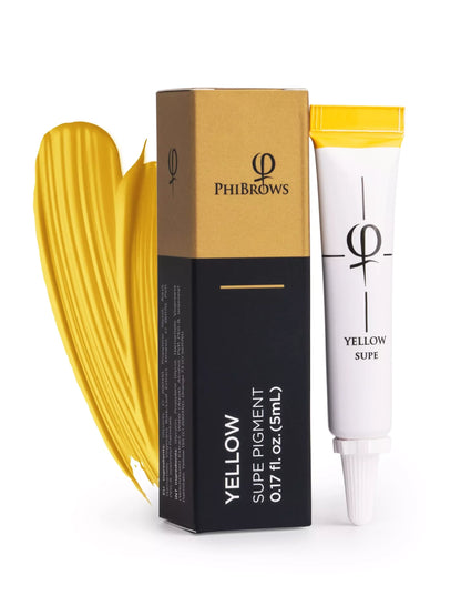 PhiBrows Yellow SUPE Pigment 5ml - 1pc (PC) – professional permanent makeup & beauty product