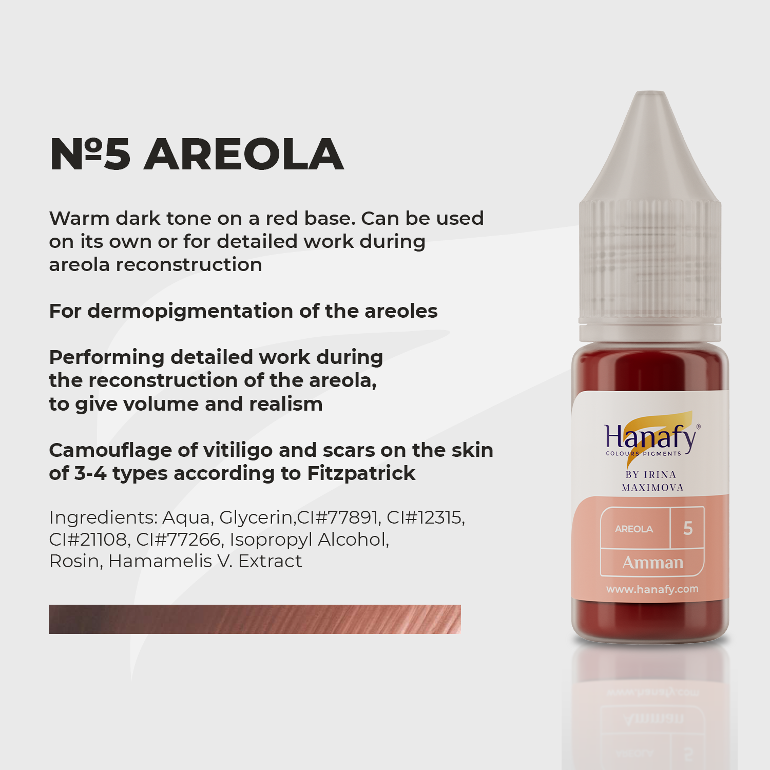 Hanafy Areola Pigment Set – professional permanent makeup & beauty product