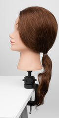 Practice Mannequin with Base (20 Inches) - 100% Human Hair