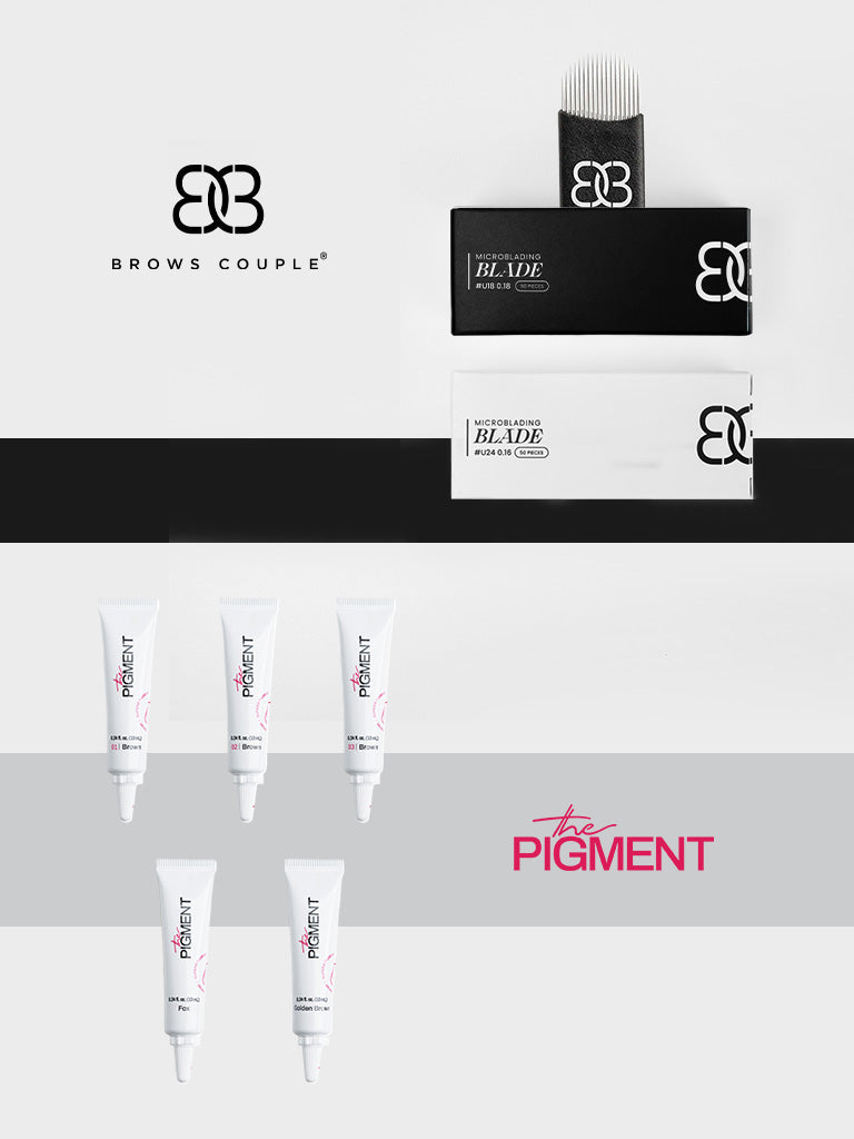 Brows Couple x The Pigment - Microblading Blades and Pigment Set