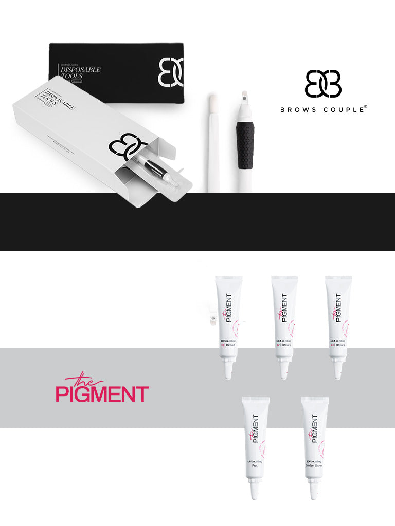 Brows Couple x The Pigment - Disposable Microblading Tool and Pigment Set