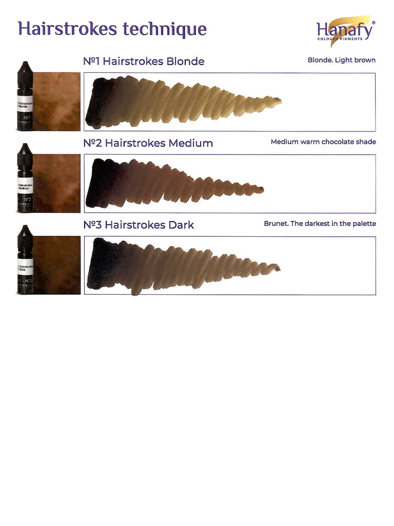 Hanafy - Hairstrokes Pigment Set – professional permanent makeup & beauty product