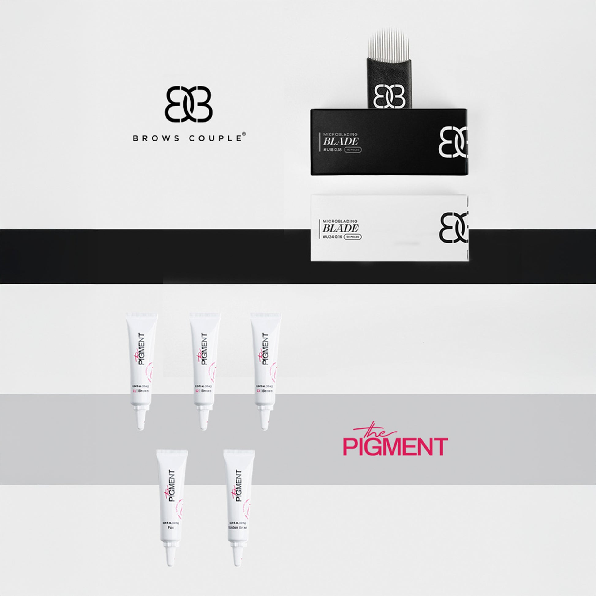 Brows Couple x The Pigment - Microblading Blades and Pigment Set – professional permanent makeup & beauty product