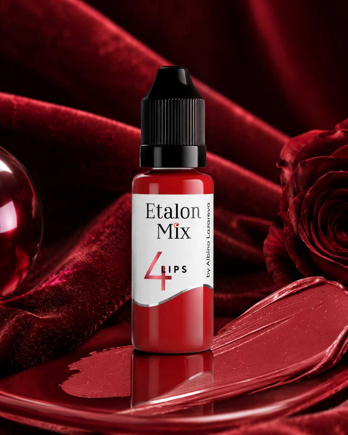 EtalonMix - № 4 Red Velvet 15ml – professional permanent makeup & beauty product