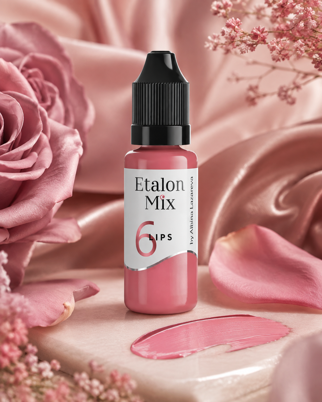 EtalonMix - №6 Dusty Rose 15ml – professional permanent makeup & beauty product