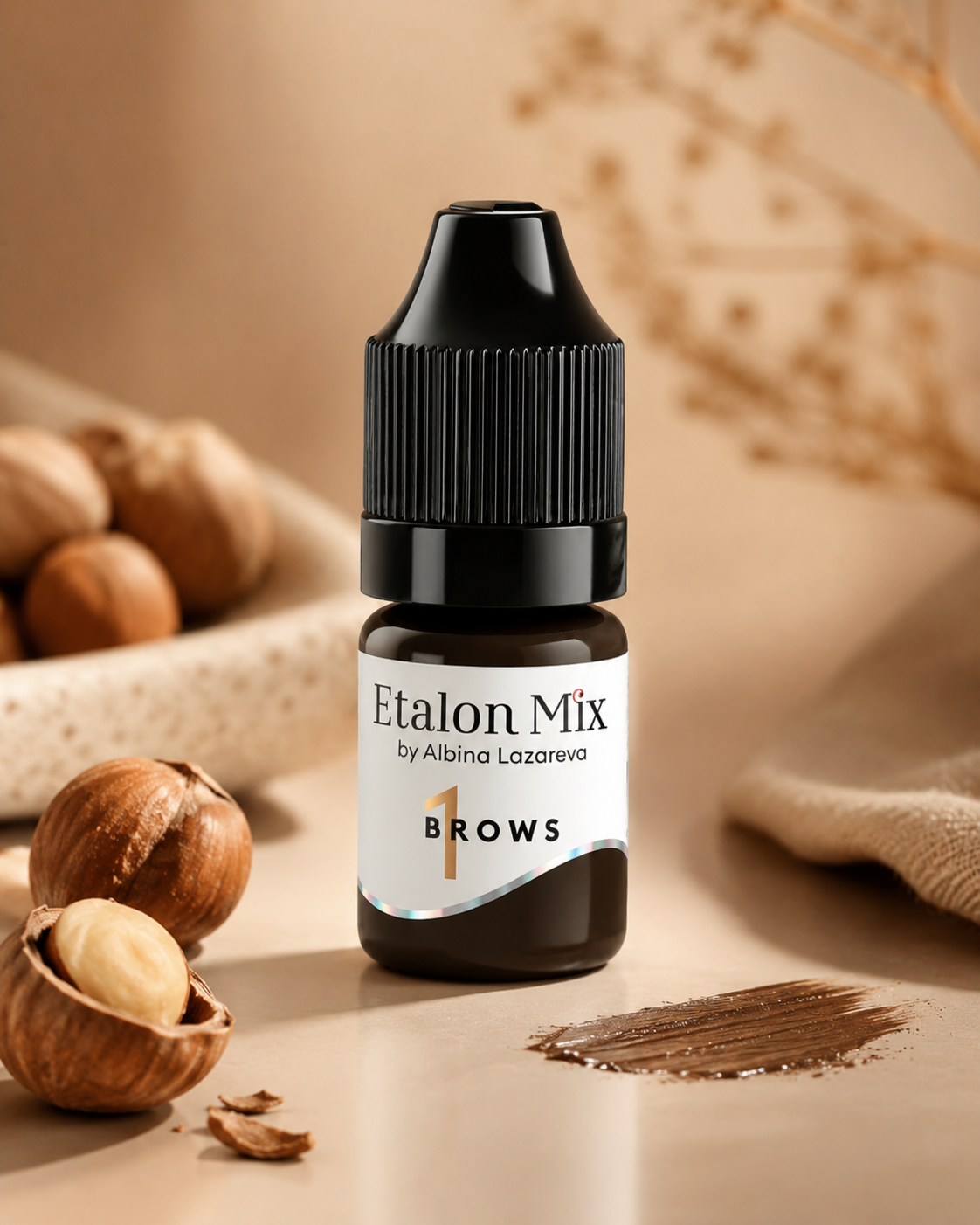 EtalonMix - №1 Hazelnut 5ml – professional permanent makeup & beauty product