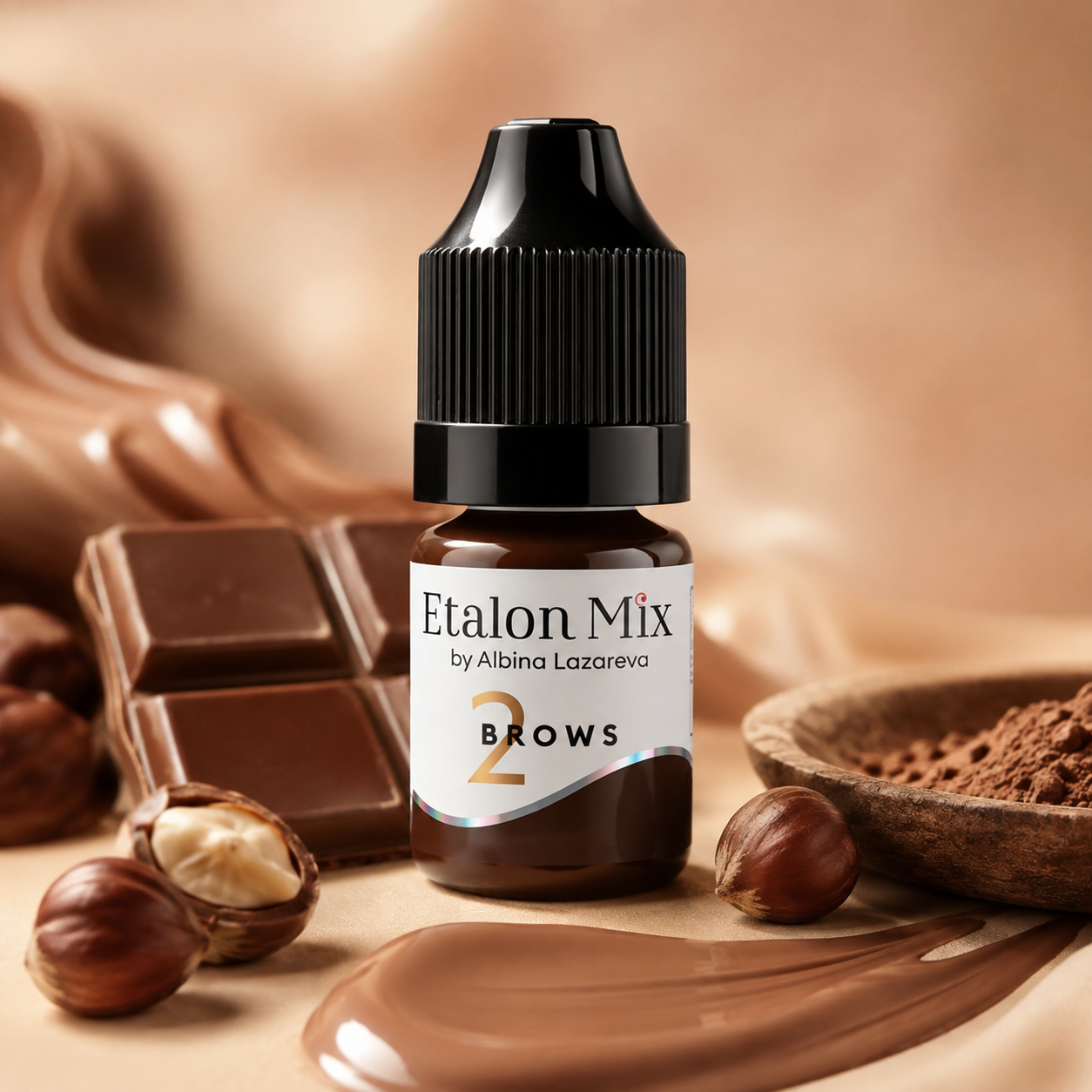 EtalonMix - №2 Milk chocolate 5ml – professional permanent makeup & beauty product