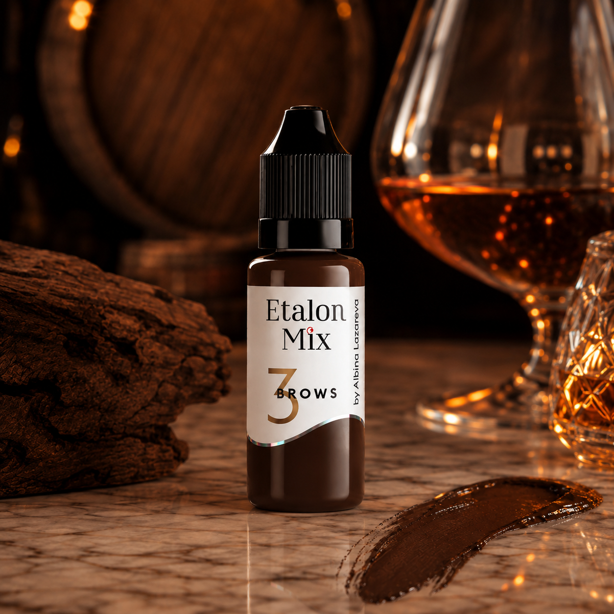 EtalonMix - №3 Cognac 15ml – professional permanent makeup & beauty product