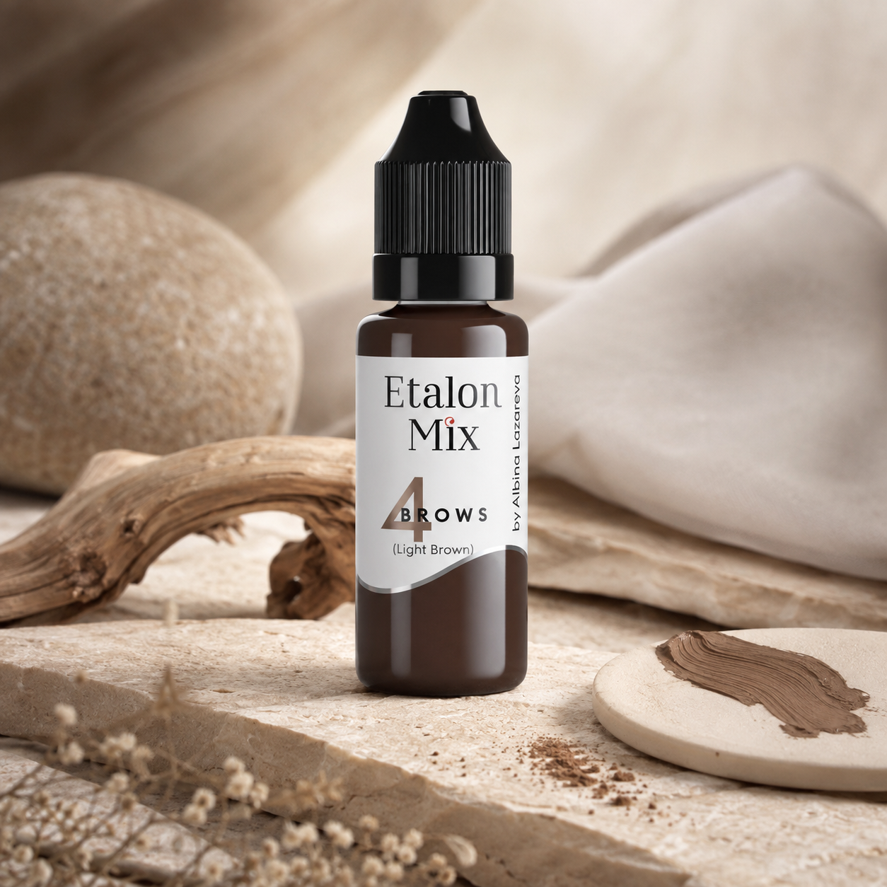 EtalonMix - №4 Light Brown 15ml – professional permanent makeup & beauty product