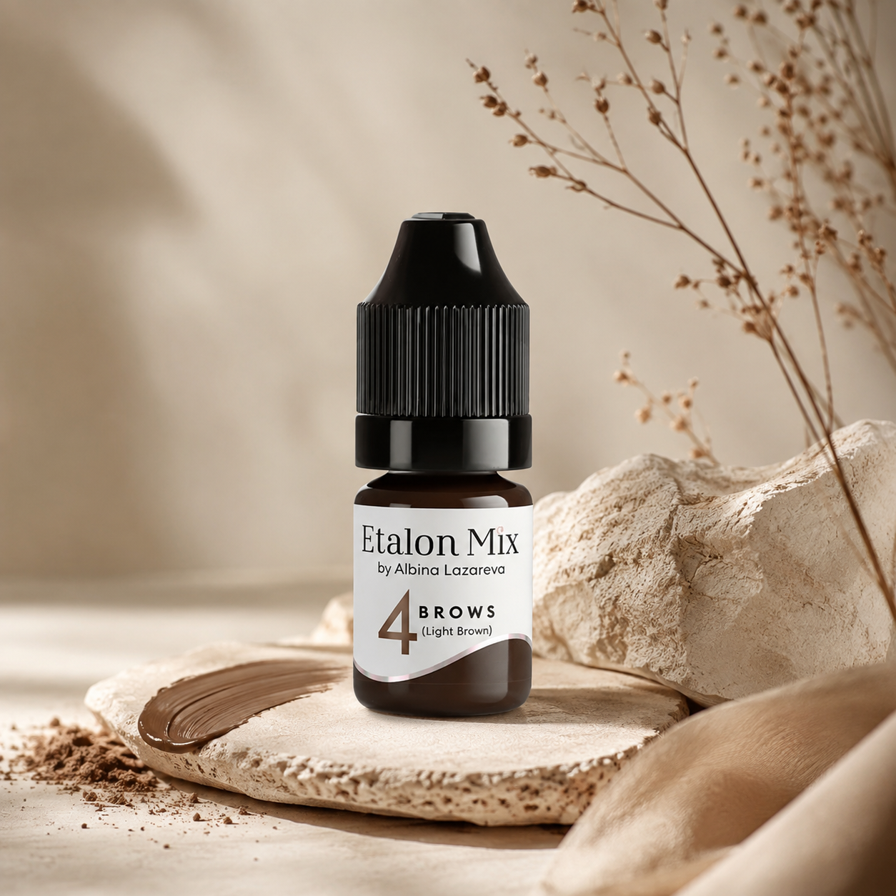 EtalonMix - №4 Light Brown 5ml – professional permanent makeup & beauty product