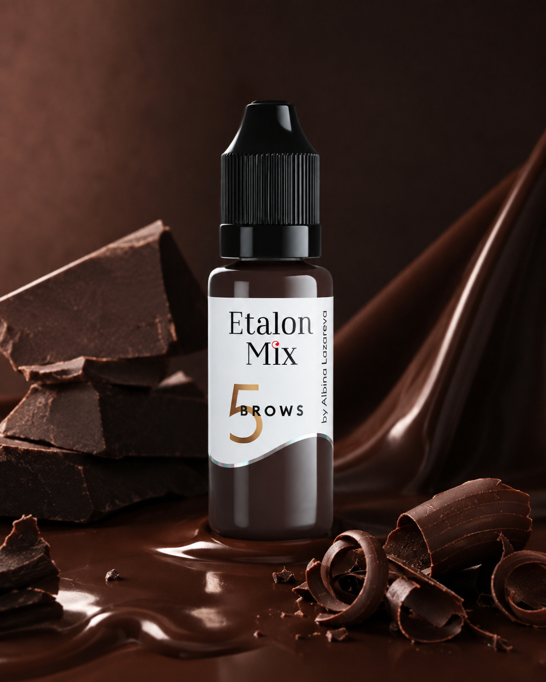 EtalonMix - №5 Dark Chocolate 15ml – professional permanent makeup & beauty product