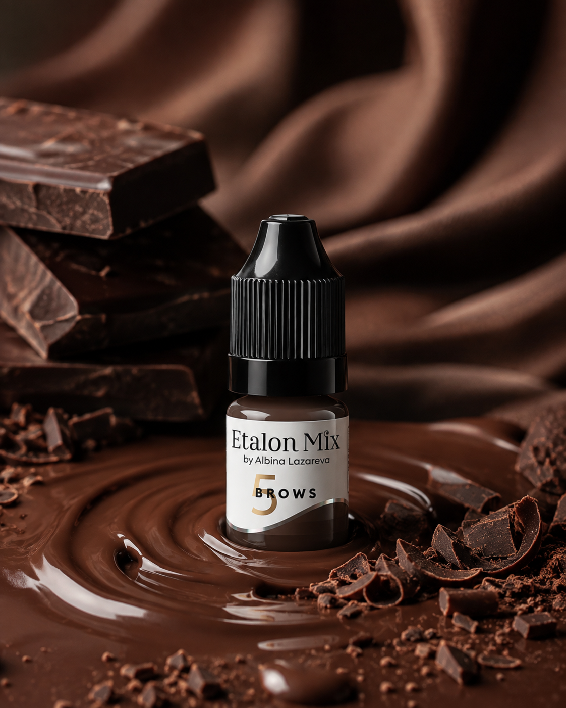 EtalonMix - №5 Dark Chocolate 5ml – professional permanent makeup & beauty product