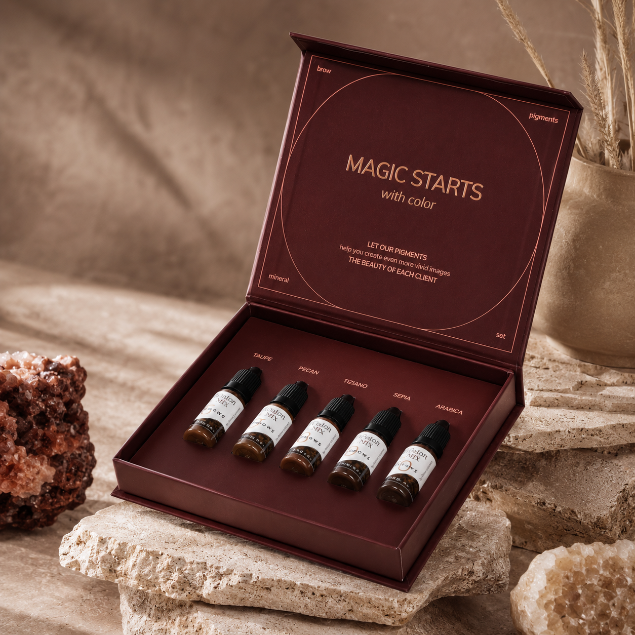 EtalonMix - Mineral Eyebrow Pigment Set – professional permanent makeup & beauty product