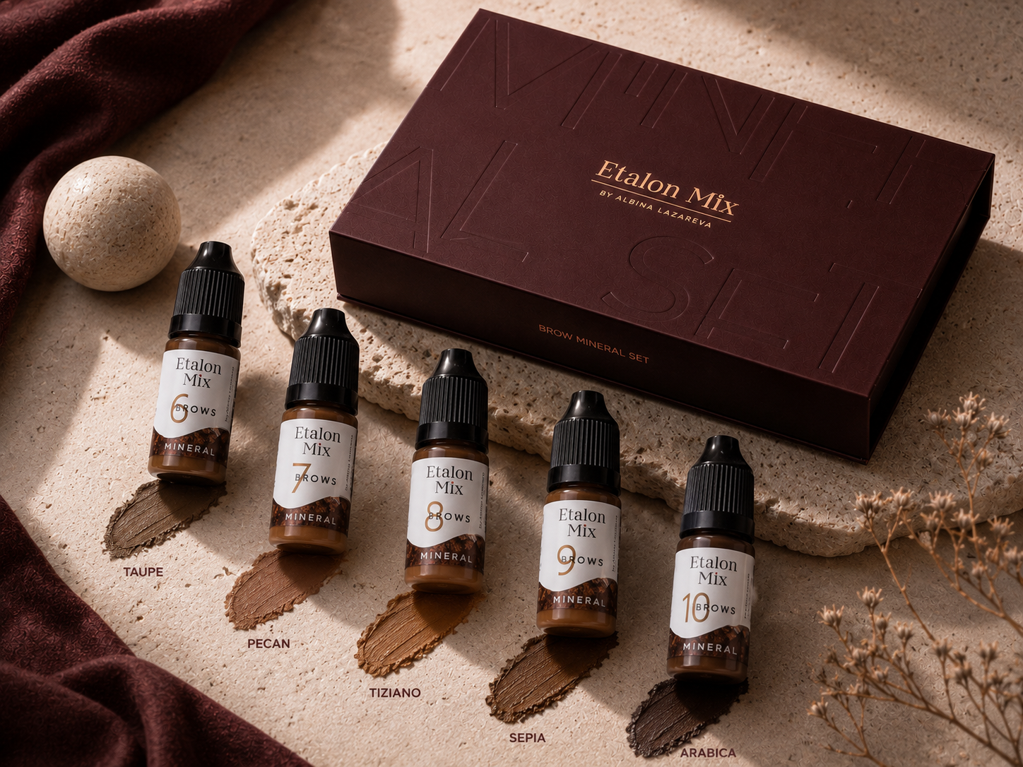 EtalonMix - Mineral Eyebrow Pigment Set 10ml – professional permanent makeup & beauty product