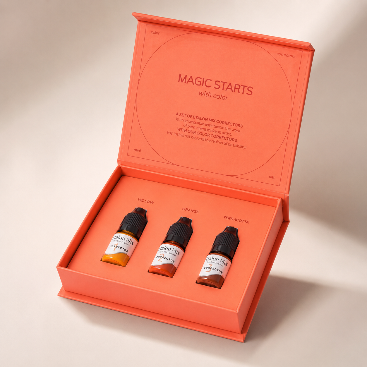 EtalonMix - Corrector Set 3 x 5ml – professional permanent makeup & beauty product