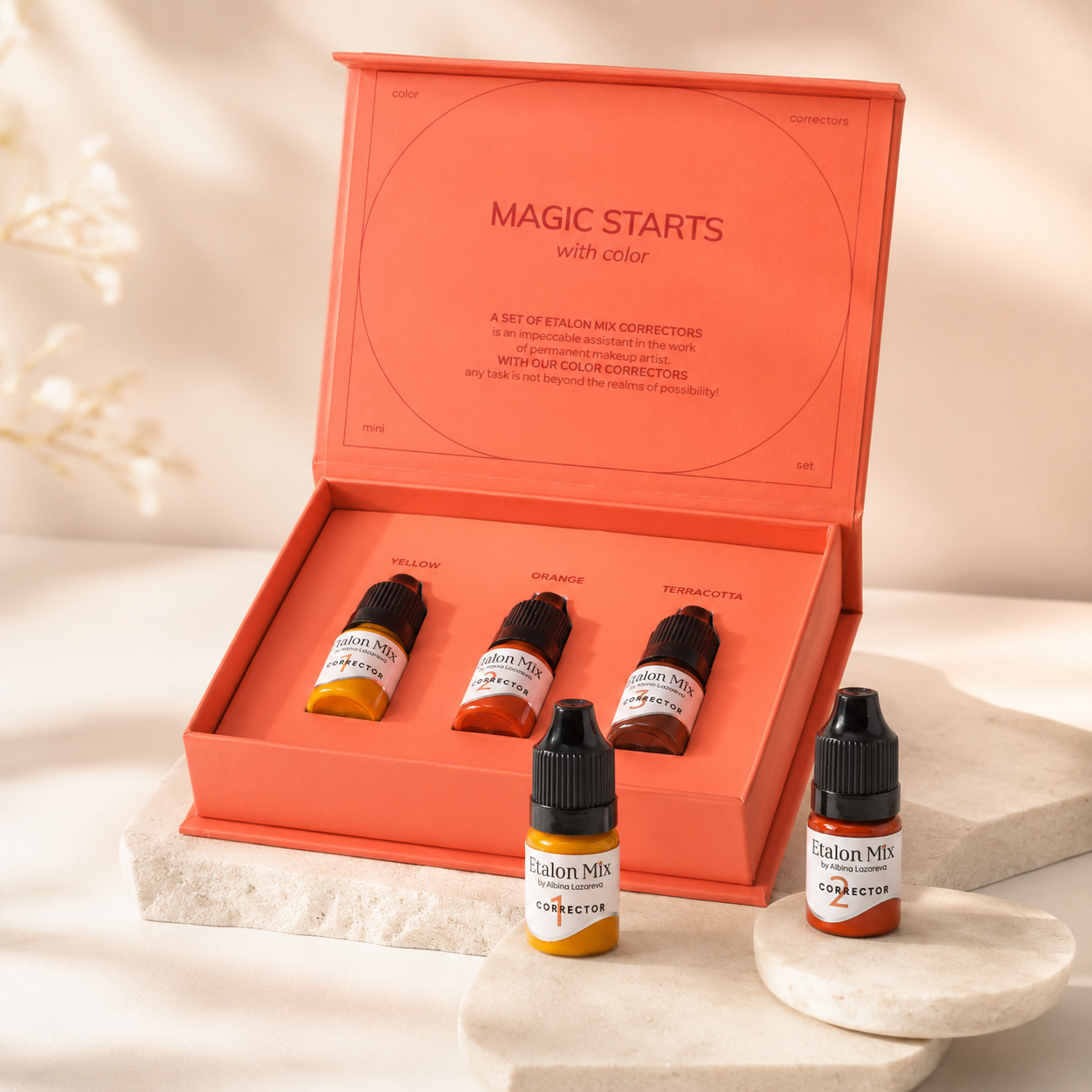 EtalonMix - Corrector Set 3 x 5ml – professional permanent makeup & beauty product