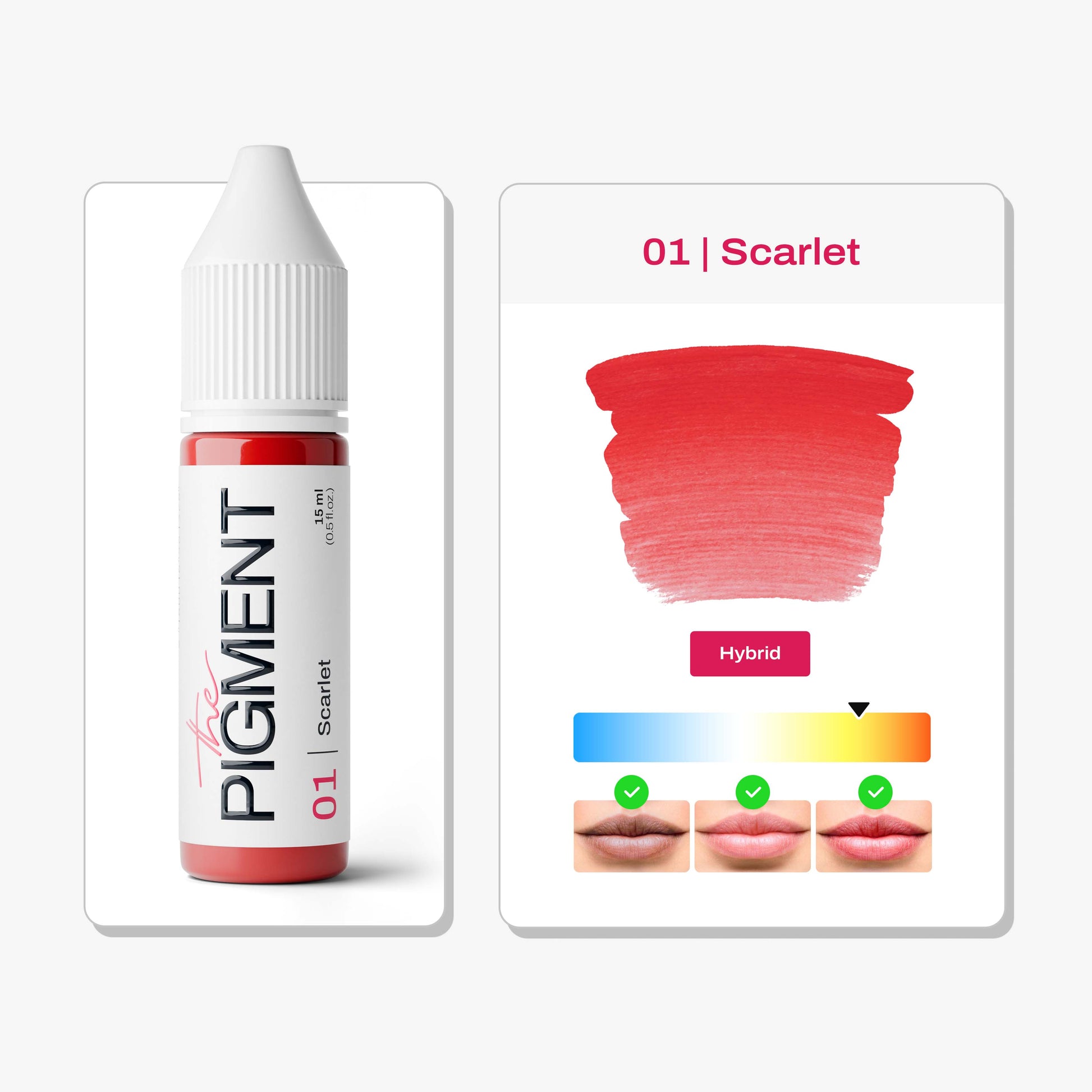 The Pigment - 01 Scarlet 15ml – professional permanent makeup & beauty product