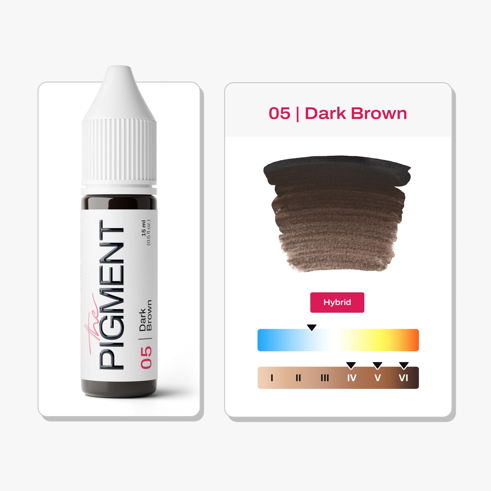 The Pigment - 05 Dark Brown - 15ml – professional permanent makeup & beauty product