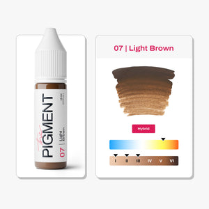 The Pigment - 07 Light Brown – 15ml – professional permanent makeup & beauty product