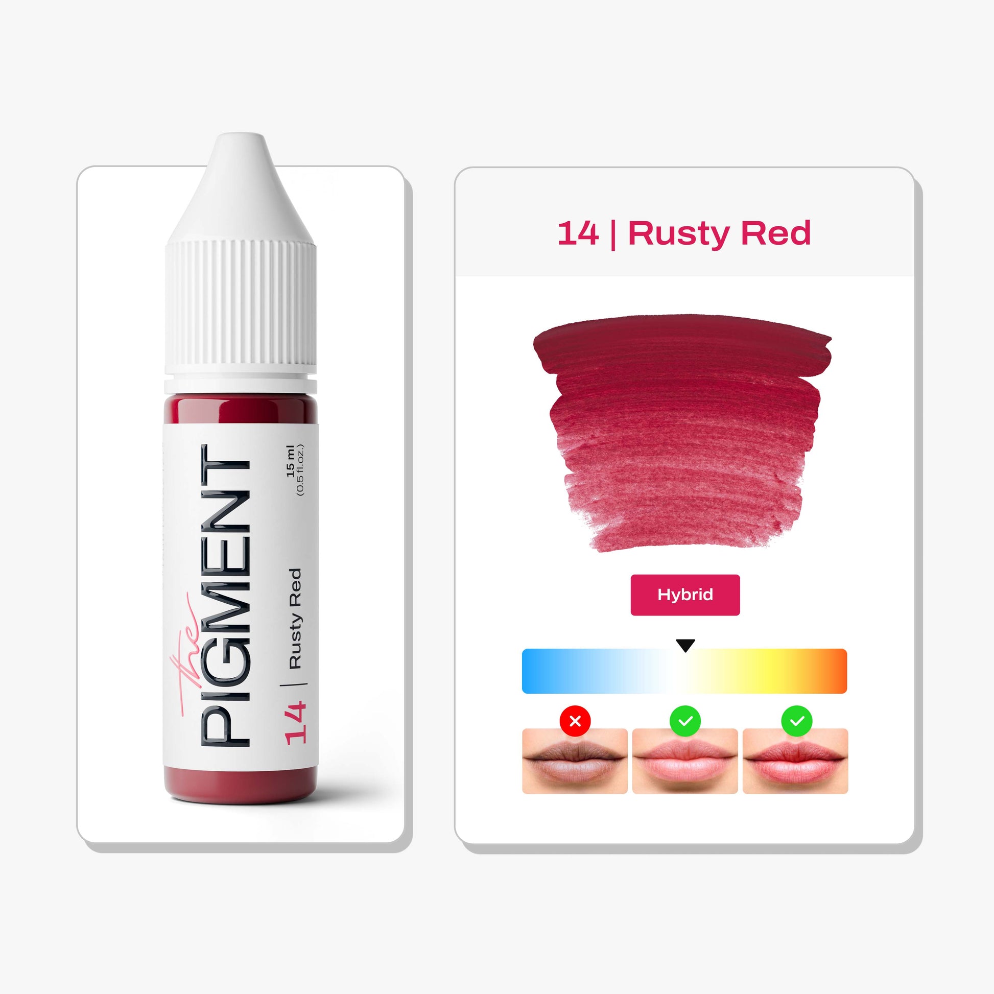 The Pigment - 14 Rusty Red - 15ml – professional permanent makeup & beauty product
