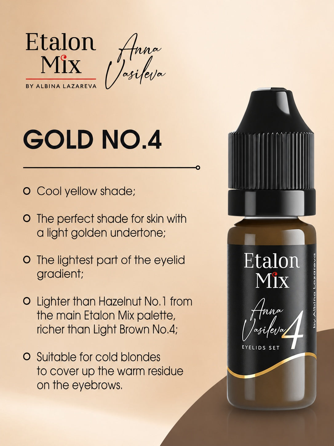EtalonMix - Shadowliner Set by Anna Vasileva 4 x 10ml – professional permanent makeup & beauty product