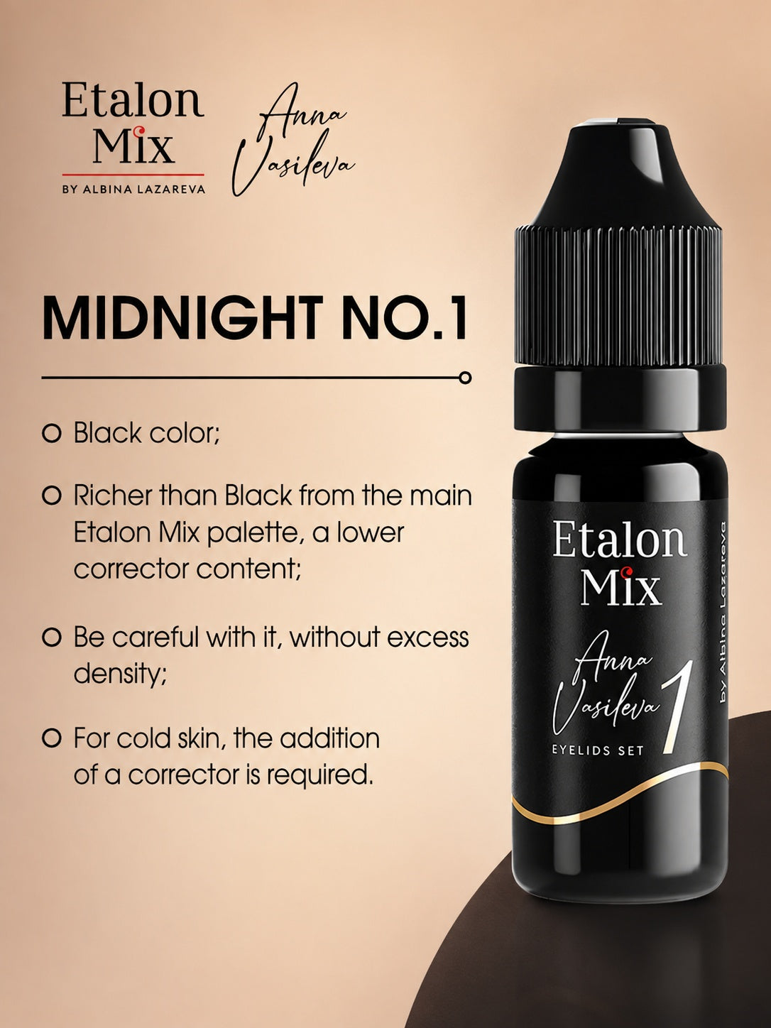EtalonMix - Shadowliner Set by Anna Vasileva 4 x 10ml – professional permanent makeup & beauty product