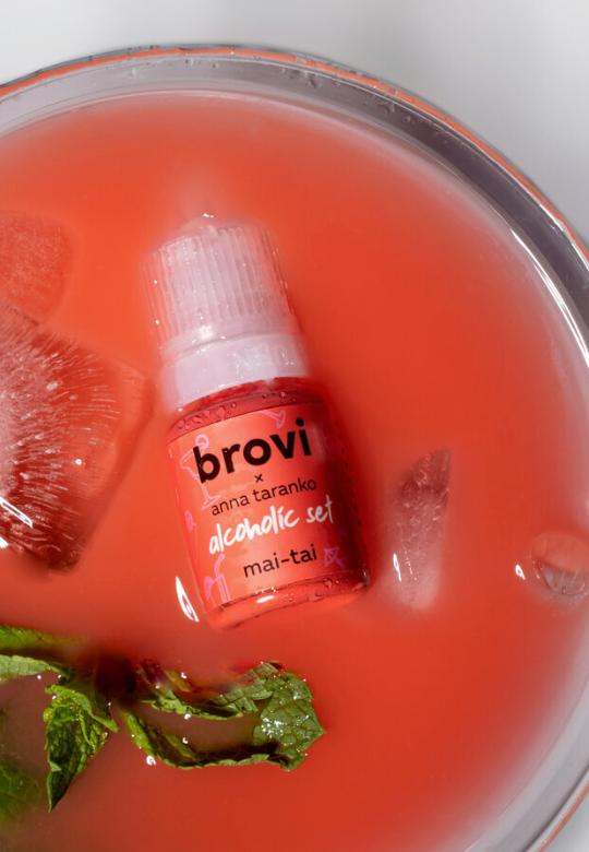 Brovi & ANNA TARANKO ALCOHOLIC SET – professional permanent makeup & beauty product