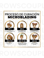 Microblading Digital Aftercare Cards Spanish(Digital Download) – professional permanent makeup & beauty product