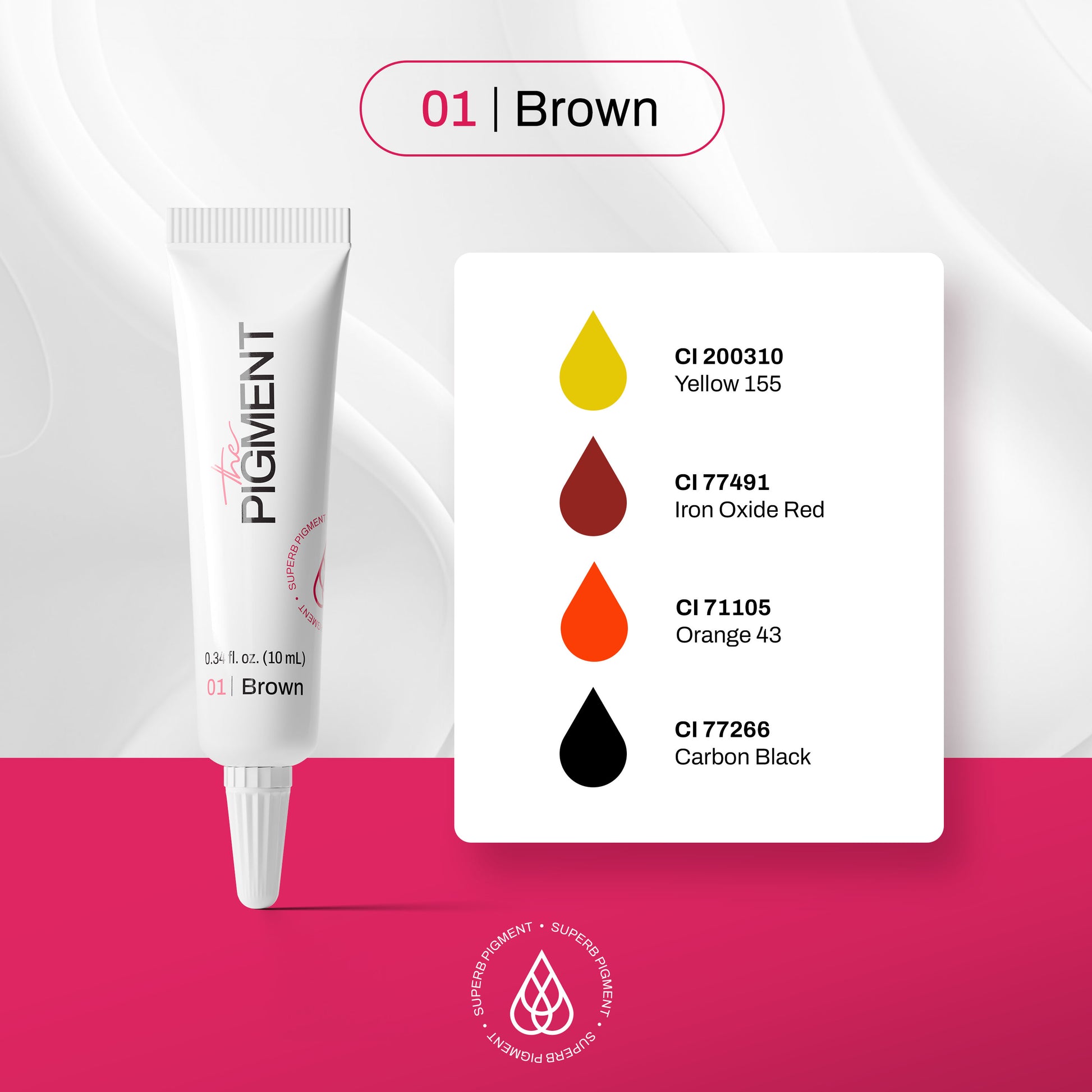 The Pigment - Microblading Brown 1 (10ml) – professional permanent makeup & beauty product