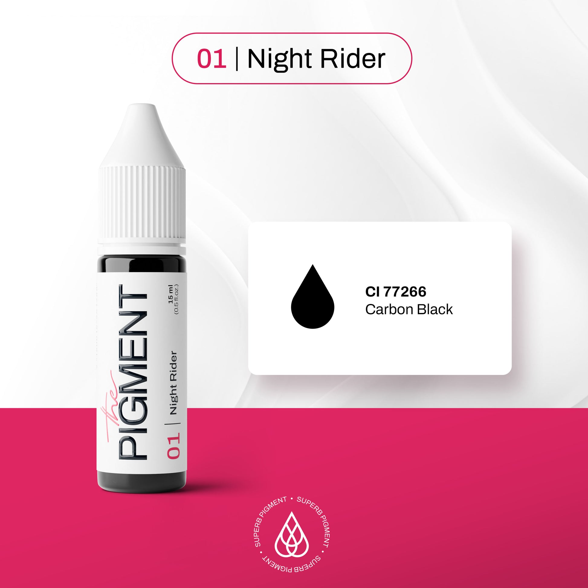 The Pigment - 01 Night Rider - 15ml – professional permanent makeup & beauty product