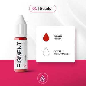 The Pigment - 01 Scarlet 15ml – professional permanent makeup & beauty product