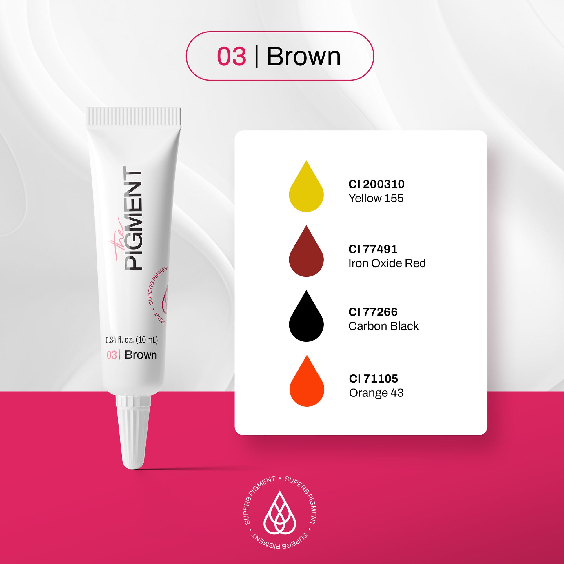 The Pigment - Microblading Brown 3 (10ml) – professional permanent makeup & beauty product