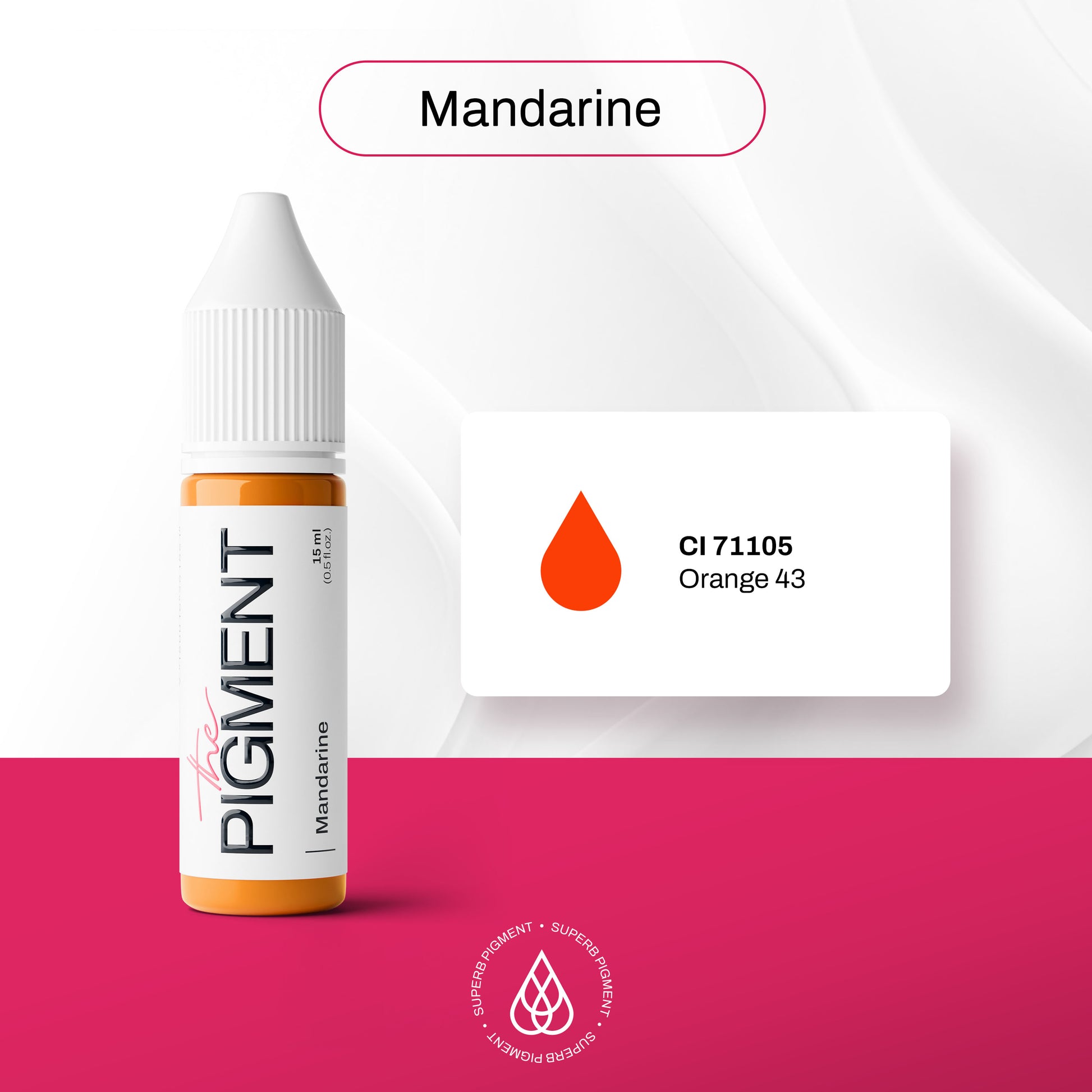 The Pigment - Modifier Mandarine 15ml – professional permanent makeup & beauty product