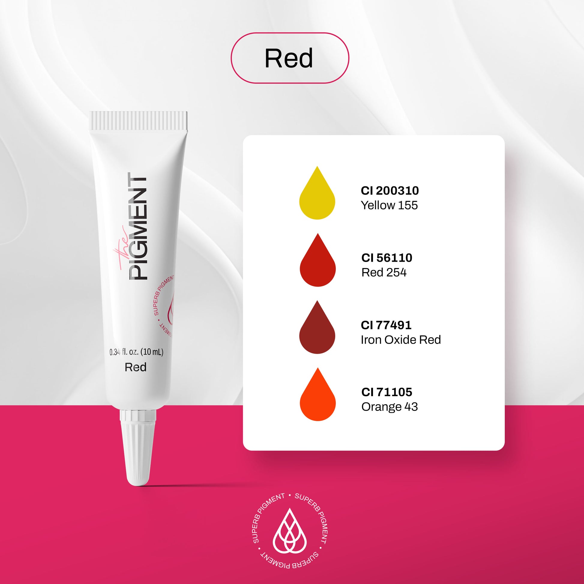 The Pigment - Microblading Red (10ml) – professional permanent makeup & beauty product