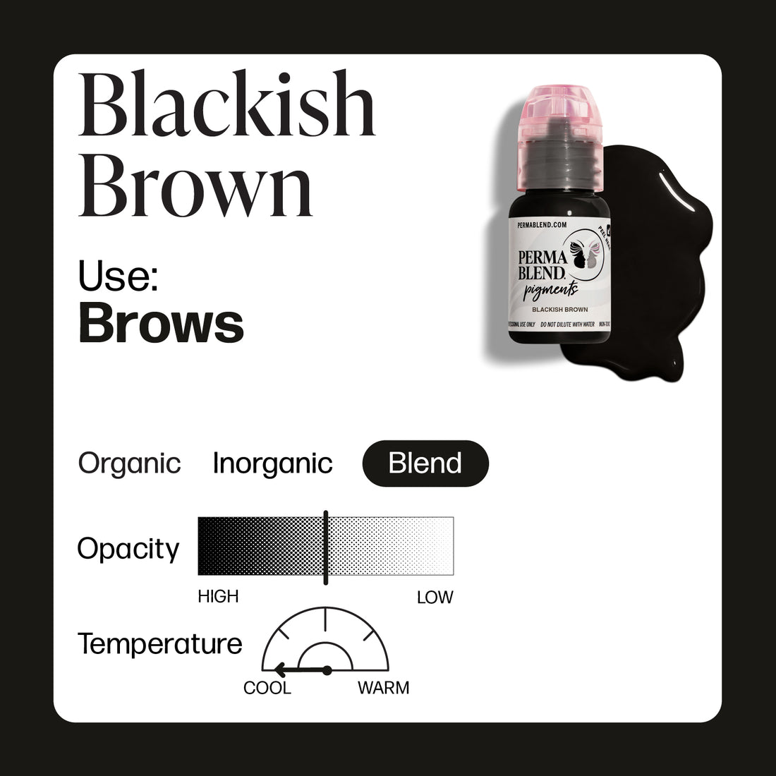 Perma Blend Blackish Brown 1/2oz – professional permanent makeup & beauty product