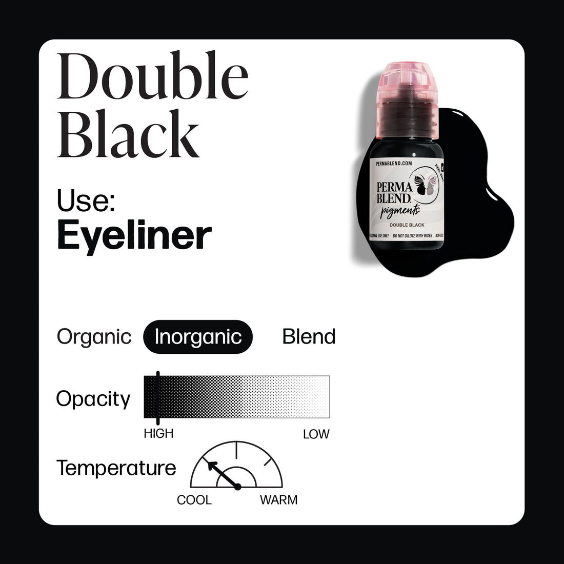 Perma Blend Double Black 1/2oz – professional permanent makeup & beauty product